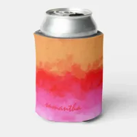 Watercolor Effects Fruit Salad ID134 Can Cooler