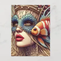 ClownFish Fashion Woman Postcard