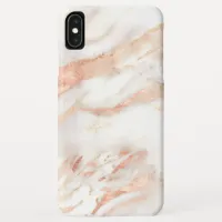 Girly Elegant Copper Rose Gold Marble iPhone XS Max Case