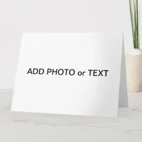 Customize Add Name Photo or Artwork Card