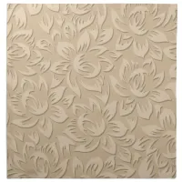 Abstract Floral | Chic Tropical | Taupe and Beige Cloth Napkin