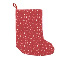 Christmas Trees and Snowflakes Christmas Stocking