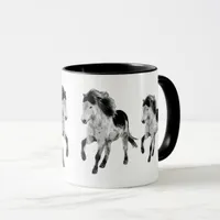 Icelandic horse in motion mug