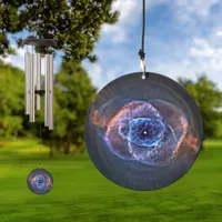 Cat's Eye Nebula Blue Spherical Bubble Abstract Wind Chime