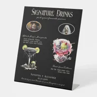 Gothic Wedding Whimsigoth Dog Signature Drink Sign