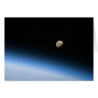 Gibbous Moon from Orbit Card