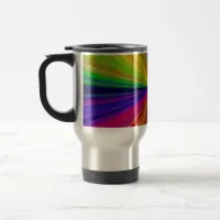 Circular Gradient Rainbow Travel Mug