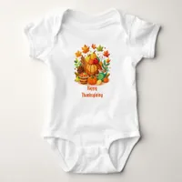 Personalized Thanksgiving Baby Bodysuit