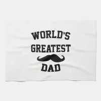 Worlds greatest dad kitchen towel