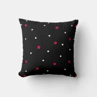 Polka Dots Print Throw Pillow