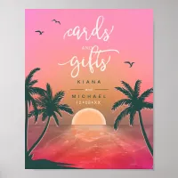Tropical Isle Sunrise Cards and Gifts Pink ID581 Poster