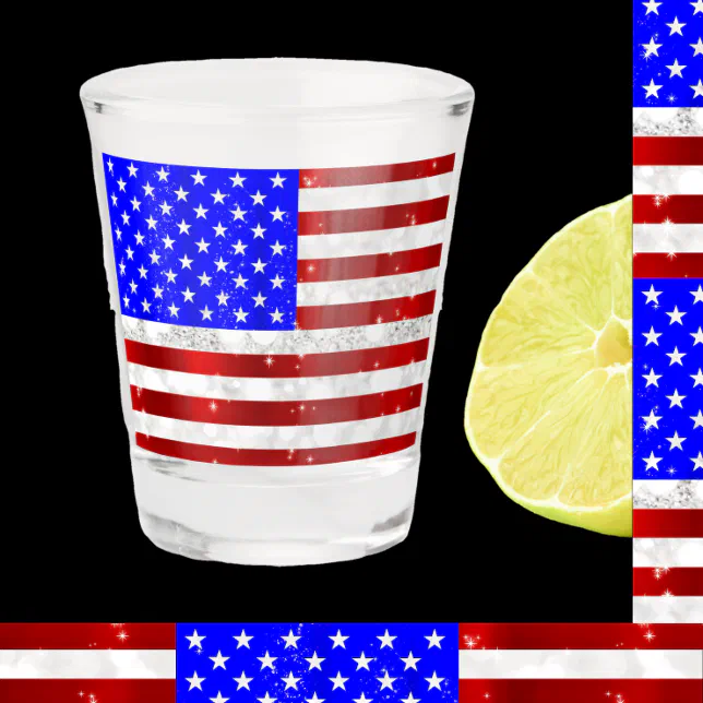 USA flag Shot Glass