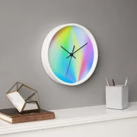 Iridescent, rainbow-like, dreamy - for romantics clock