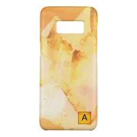 *~* Faux Citrine Crystal Healing Chakra  Energy Case-Mate Samsung Galaxy S8 Case