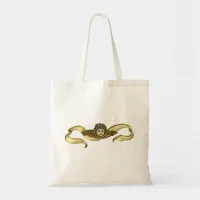 Golden Cherub Ribbon Tote Bag