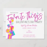 Favorite Things Galentine's Day Girls Night Out Invitation