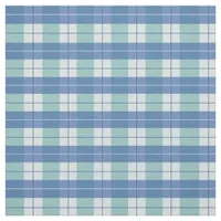 Farmhouse Summer Blue Checkered Gingham Plaid Fabric