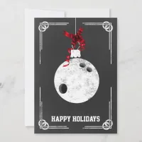 chalkboard bowling Christmas Cards