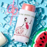 Jingle Ladies Night Out Retro Disco Ball Holiday Seltzer Can Cooler