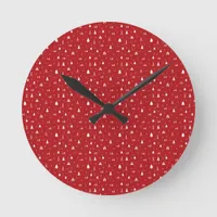 Christmas Trees and Snowflakes Wall Clock