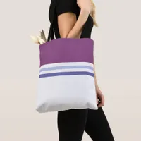 Trendy modern minimalist stripes stylish tote bag