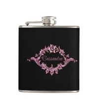 Vintage Victorian Romantic Steampunk Personalized Flask