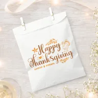 Happy Thanksgiving Favor Bag