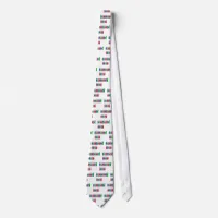 Colorful Merry Christmas Ornament Font Tie