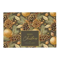 Earth Tones Christmas Pattern#29 ID1009 Placemat