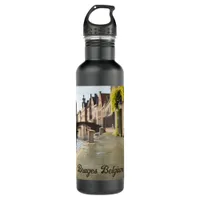 Bruges Belgium Sketch Medieval | Stainless Steel Water Bottle