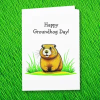 Happy Groundhog Day | February 2nd Card