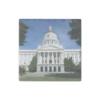 Capitol Majesty: Sacramento's Timeless Icon Stone Magnet