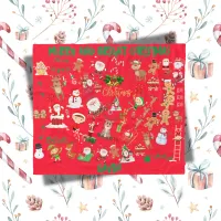 Monogrammed Merry Christmas on red background | Fleece Blanket