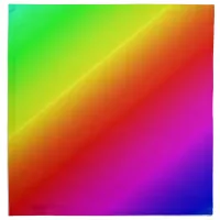 Colorful Rainbow Gradient Diagonal Blend Napkin