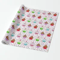 Cupcakes and Sprinkles Whimsical Wrapping Paper