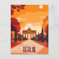 Travel to Berlin Holiday Postcard