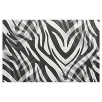 Lost in the Wilds, Abstract Black and White Zebra Fabric