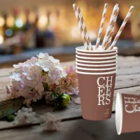 Reflections Wedding Cheers Clay ID774 Paper Cups