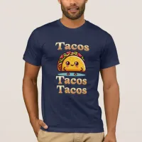 Kawaii Cartoon Tacos  T-Shirt