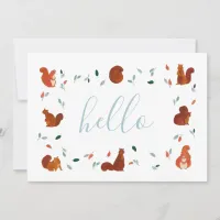 Cute Squirrels Card