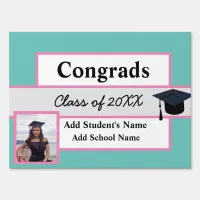 Congratulations Graduate School Name Photo Sign