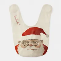 Tired Santa Baby Bib