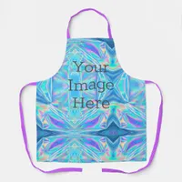 Create Your Own Iridescent Abstract Faux Metallic Apron