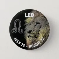 Leo Horoscope Sign Button