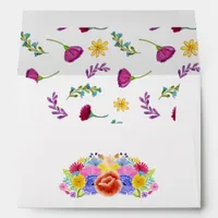 Watercolor Floral Fiesta Envelope