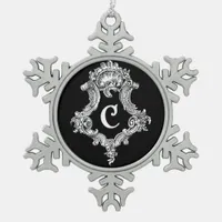 C Monogram Initial Ornament