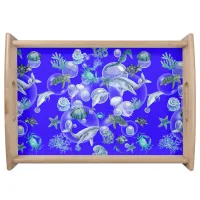 Watercolor Under the Sea  Serving Tray