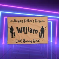 Cool Bonus Dad Happy Father's Day | Kitchen Towel