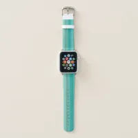 Cool Blue Striped Weathered Look Apple Watch Band