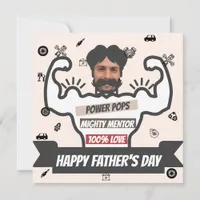 Custom Muscle Dad Greetings Card for Father's Day